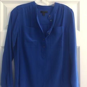 JCrew cobalt blue blouse